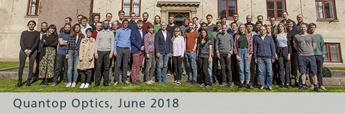 Group picture of the Quantum Optics members in 2018